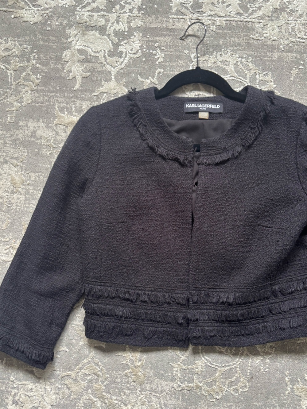 Classic Tweed Crop Jacket | Karl Lagerfeld B